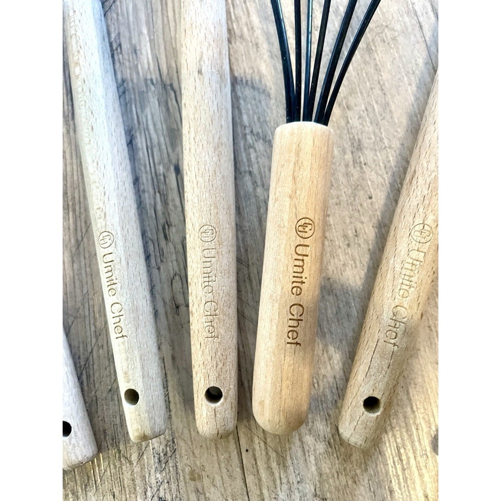 Wooden Silicone Kitchen Utensil Set 8 Piece Set by Ultimate Chef - Picture 4 of 4